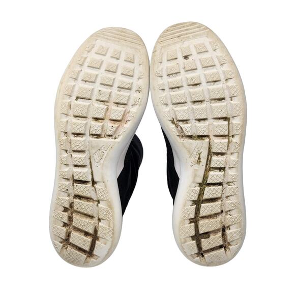 Nike Boots Womens 8 Black Roshe Two Hi Flyknit Socks Lace Up Mid Calf Sneakers - Picture 11 of 11